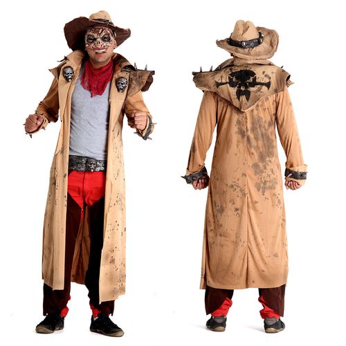 Fantasia Cowboy Zombie Adulto - Halloween
