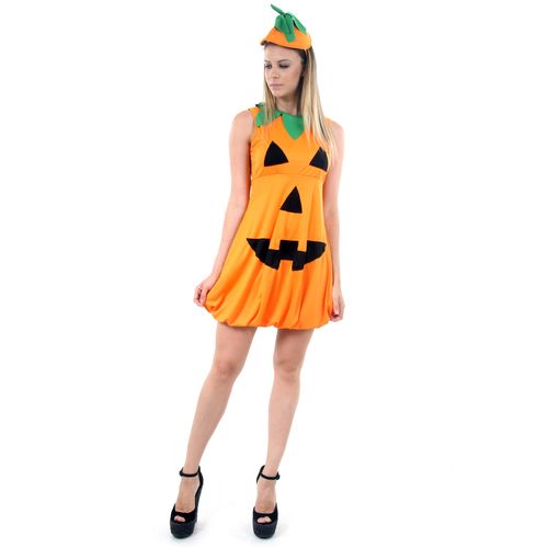 Fantasia Abóbora Feminino Adulto - Halloween