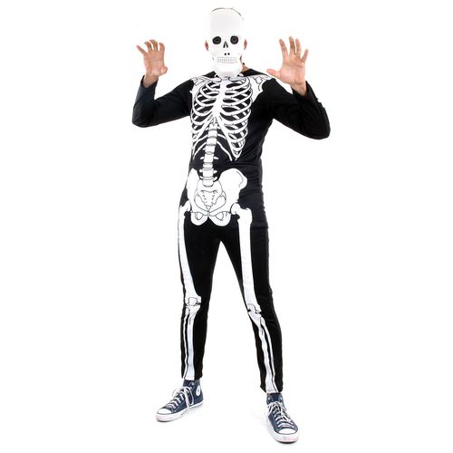 Fantasia Esqueleto Glow Adulto - Halloween