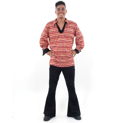 Fantasia Festa Anos 70 Disco Masculino Adulto - Carnaval