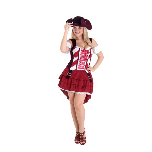 Fantasia Pirata Chic Adulto - Heat Girls
