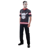 Fantasia Jason Masculino Camiseta Adulto com Máscara - Halloween