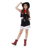 Fantasia Cowgirl Americana c/ Chapéu