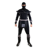 Fantasia Ninja Cinza Adulto - Carnaval