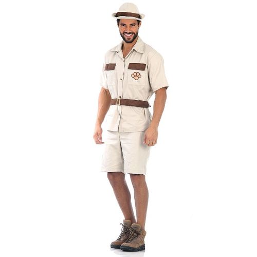 Fantasia Safari Masculino Adulto