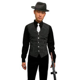 Fantasia Gangster Camisa Colete e Gravata Adulto