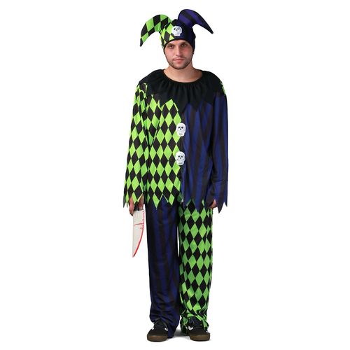 Fantasia Palhaço Do Terror Adulto Com Chapéu Halloween