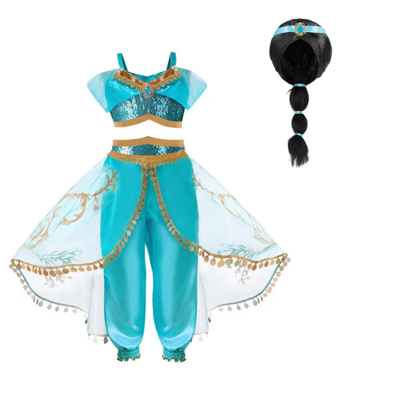 Fantasia Jasmine com Peruca
