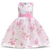 Vestido Infantil Rosa Floral