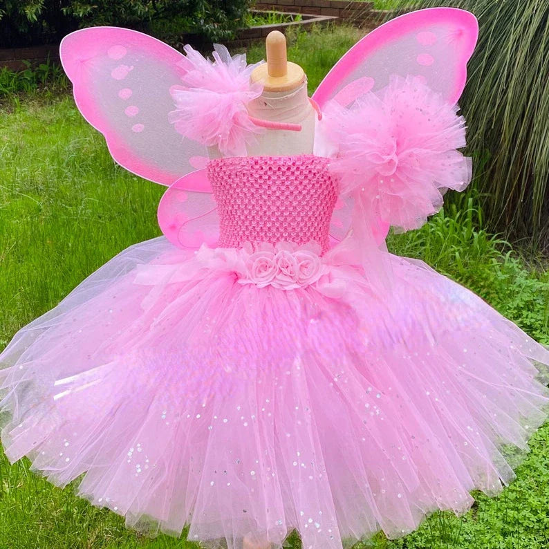 Fantasia Borboleta Rosa Infantil