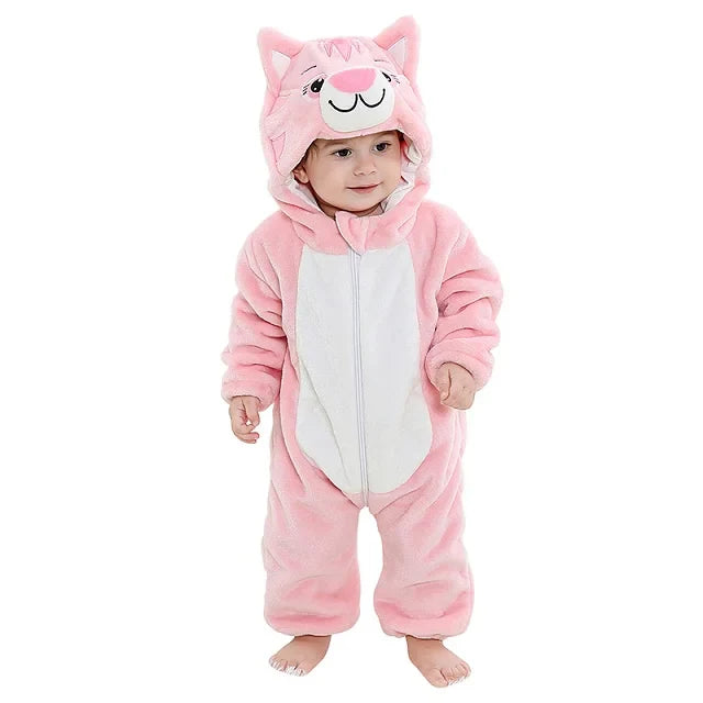 Pijama Gatinho Rosa Infantil