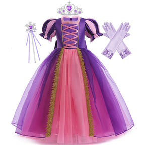 Fantasia Rapunzel Infantil Encantada
