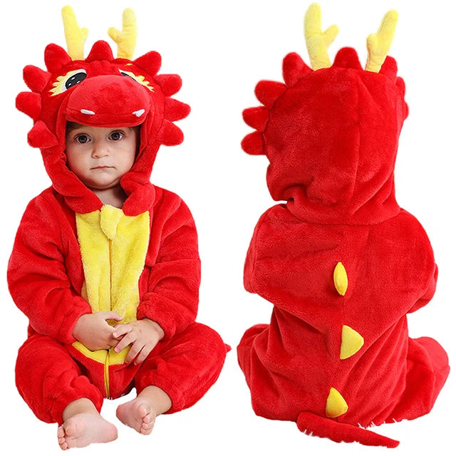 Pijama Dinossauro Vermelho Infantil