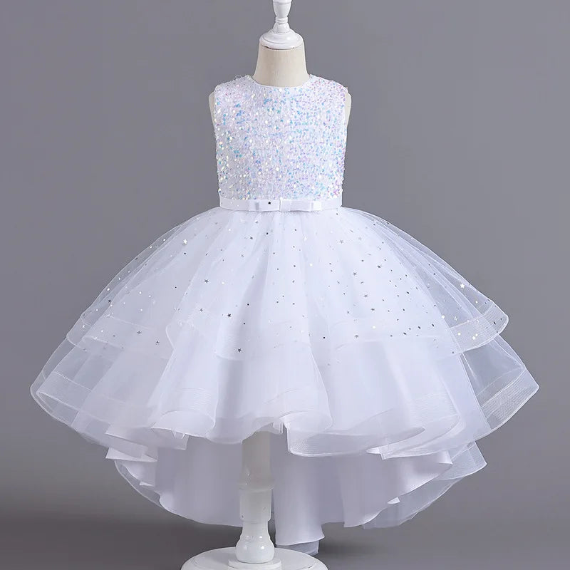 Vestido Infantil Pétalas de Rosa