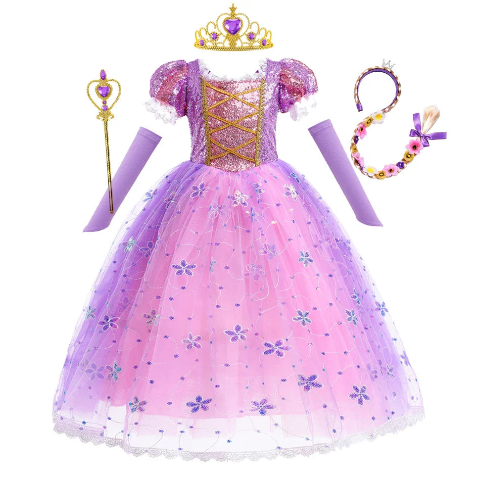 Fantasia Rapunzel Infantil