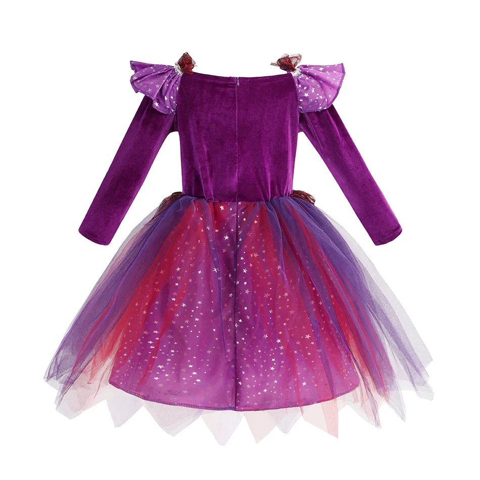 Fantasia de Bruxa Infantil Roxo