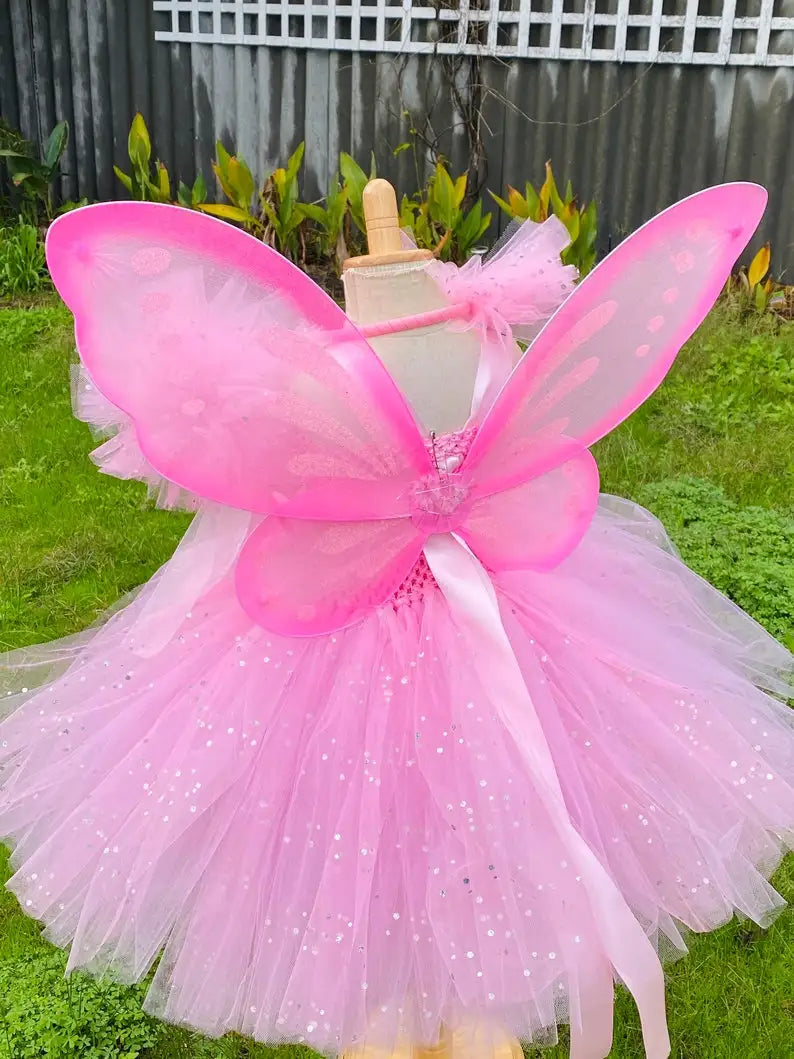 Fantasia Borboleta Rosa Infantil