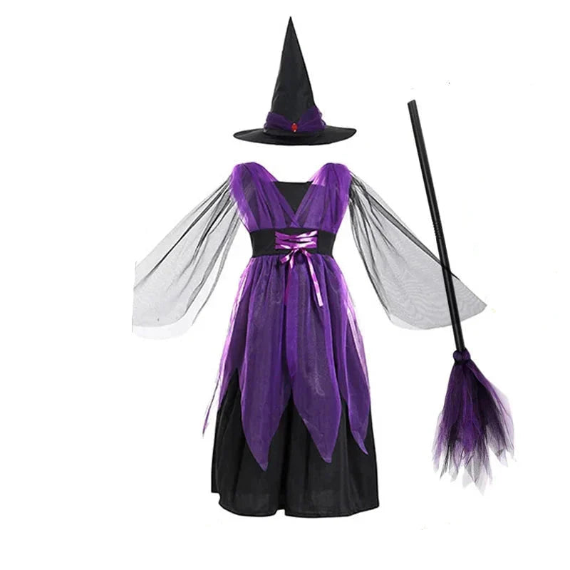 Fantasia Bruxa Roxo Infantil