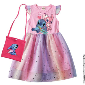 Vestido Stitch com Bolsa