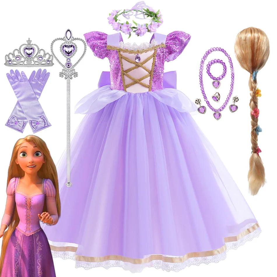 Fantasia Rapunzel Infantil Luxo