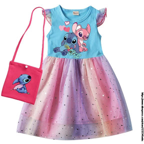 Vestido Stitch com Bolsa