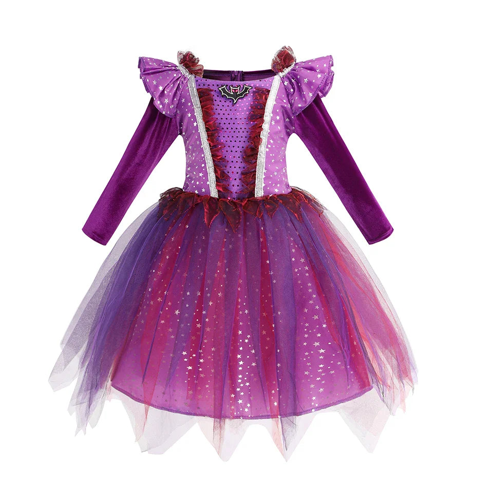 Fantasia de Bruxa Infantil Roxo