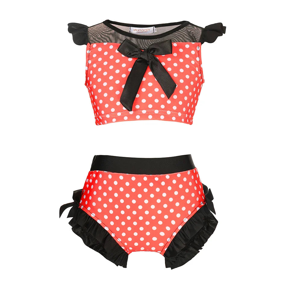 Biquíni Infantil Minnie Vermelho