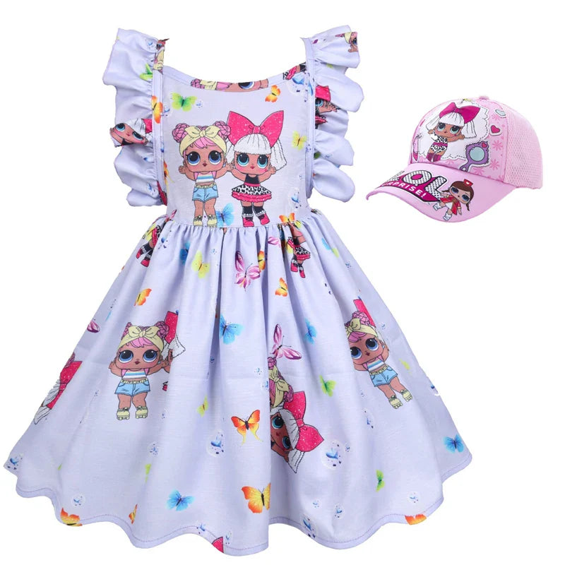 Fantasia Infantil Lol Surprise com Boné