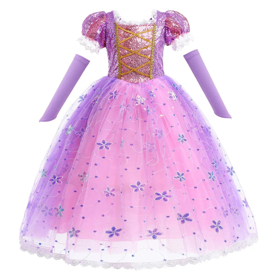 Fantasia Rapunzel Infantil