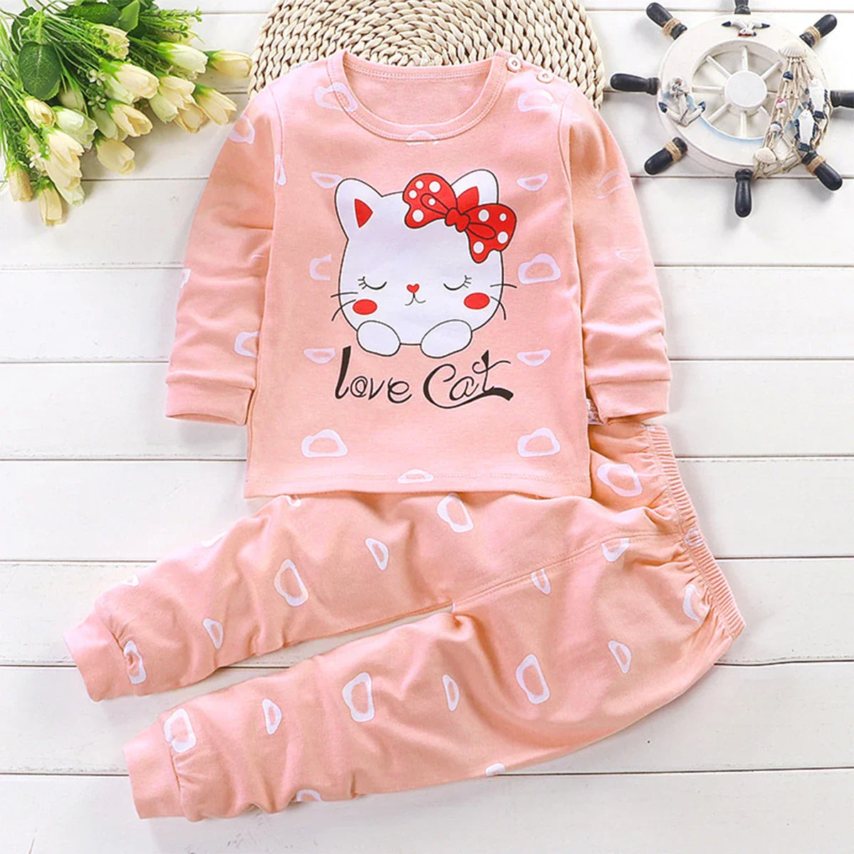 Conjunto Infantil Love Cats