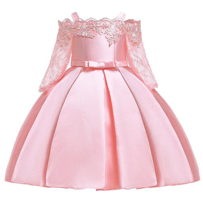 Vestido Infantil Renda de Primavera