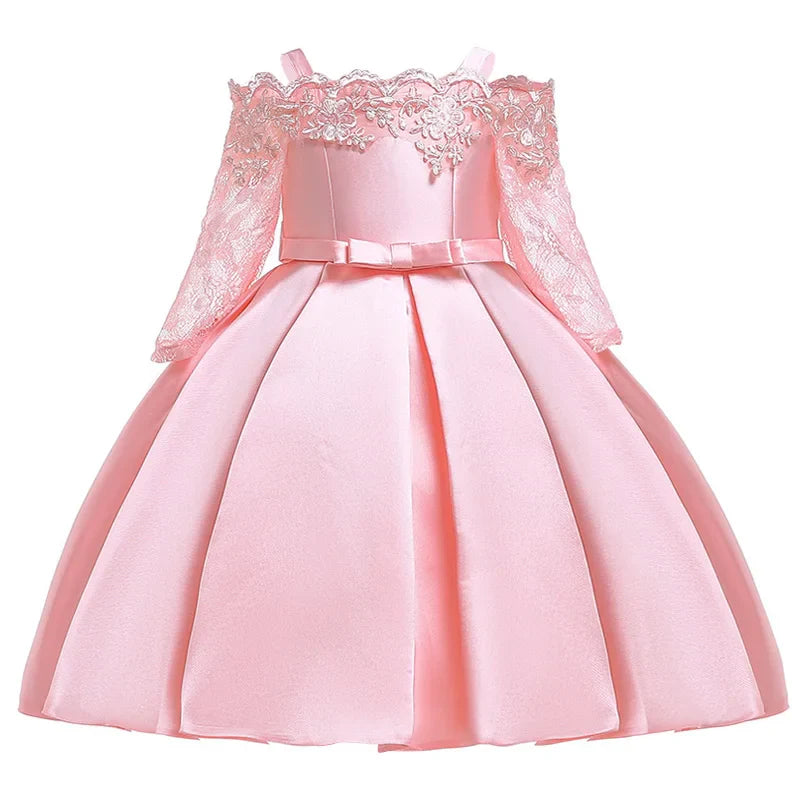 Vestido Infantil Renda de Primavera