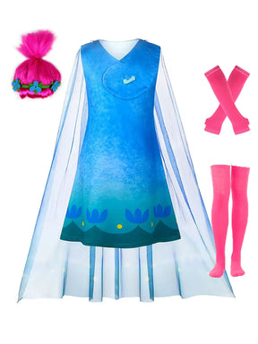 Fantasia Poppy Trolls Infantil