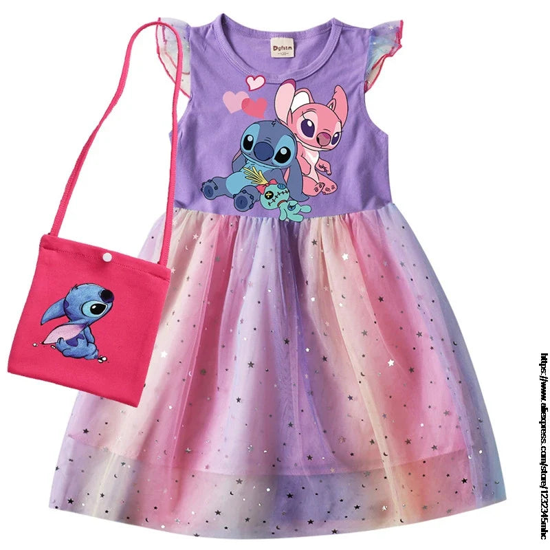 Vestido Stitch com Bolsa
