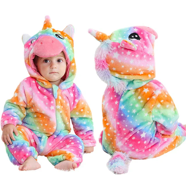 Pijama Unicórnio Arco Iris Infantil