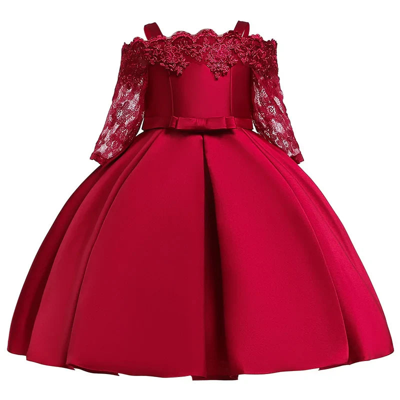 Vestido Infantil Renda de Primavera