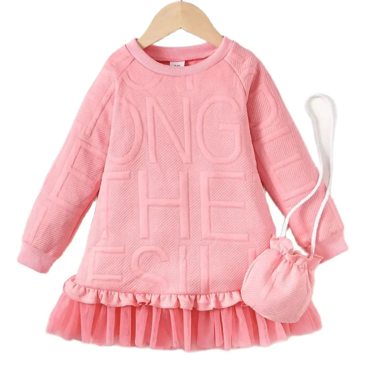 Vestido Rosa Princesa Infantil