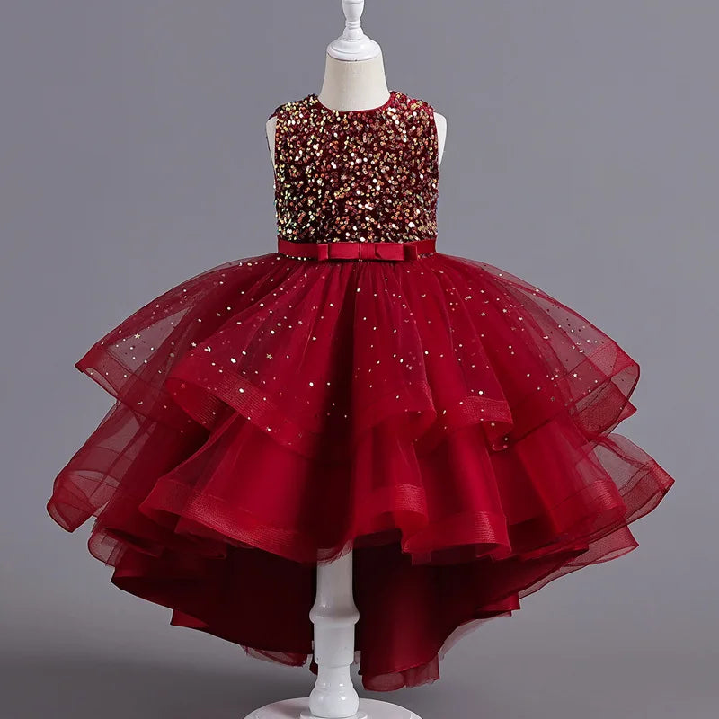 Vestido Infantil Pétalas de Rosa
