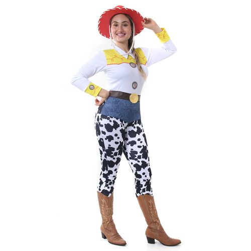 Fantasia Jessie Adulto e Infantil - Disney - Toy Story - Original